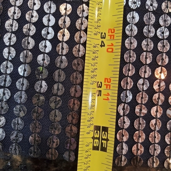 French Connection UK Style Blue Sequin Dress Sz 12 - Picture 15 of 15